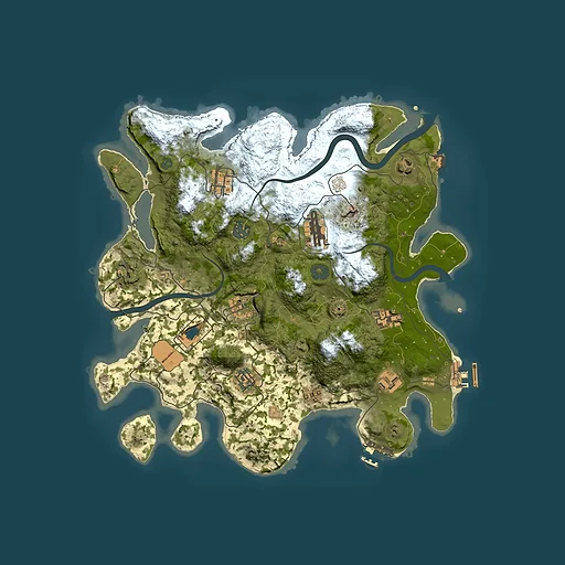 Rust map seed 967284394, 3550x3550m top-down preview