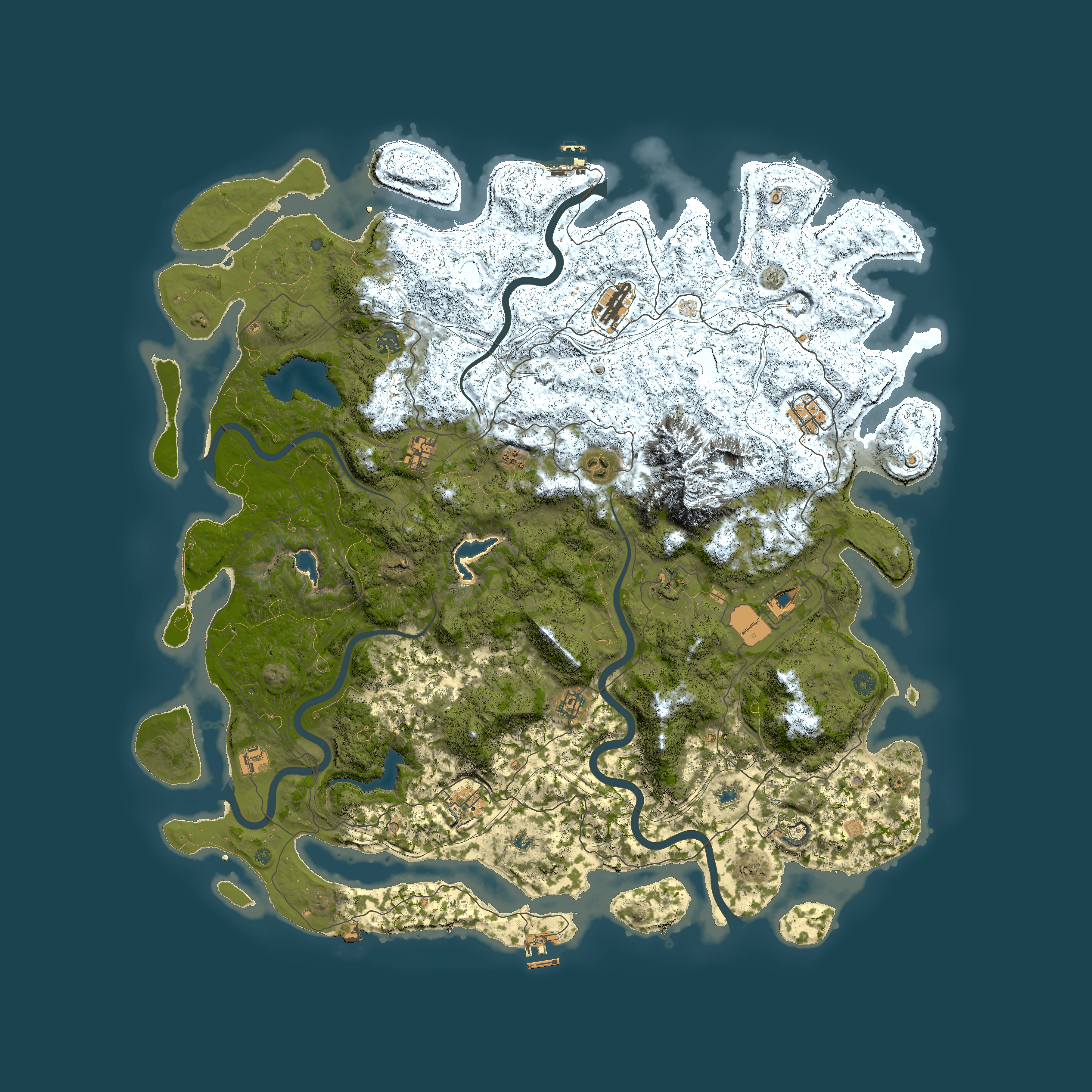 Full top-down render of Rust map seed 93189402, 5550x5550m