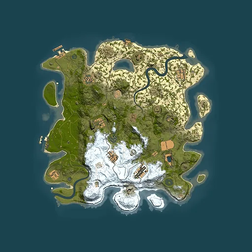 Rust map seed 43789778, 3800x3800m top-down preview