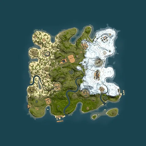 Rust map seed 707017580, 3500x3500m top-down preview