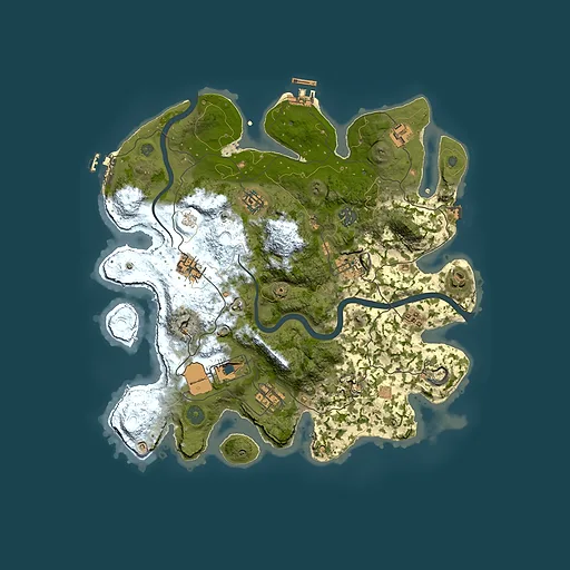 Rust map seed 85090812, 3550x3550m top-down preview