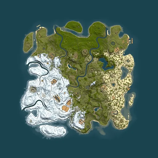 Rust map seed 695664201, 4750x4750m top-down preview