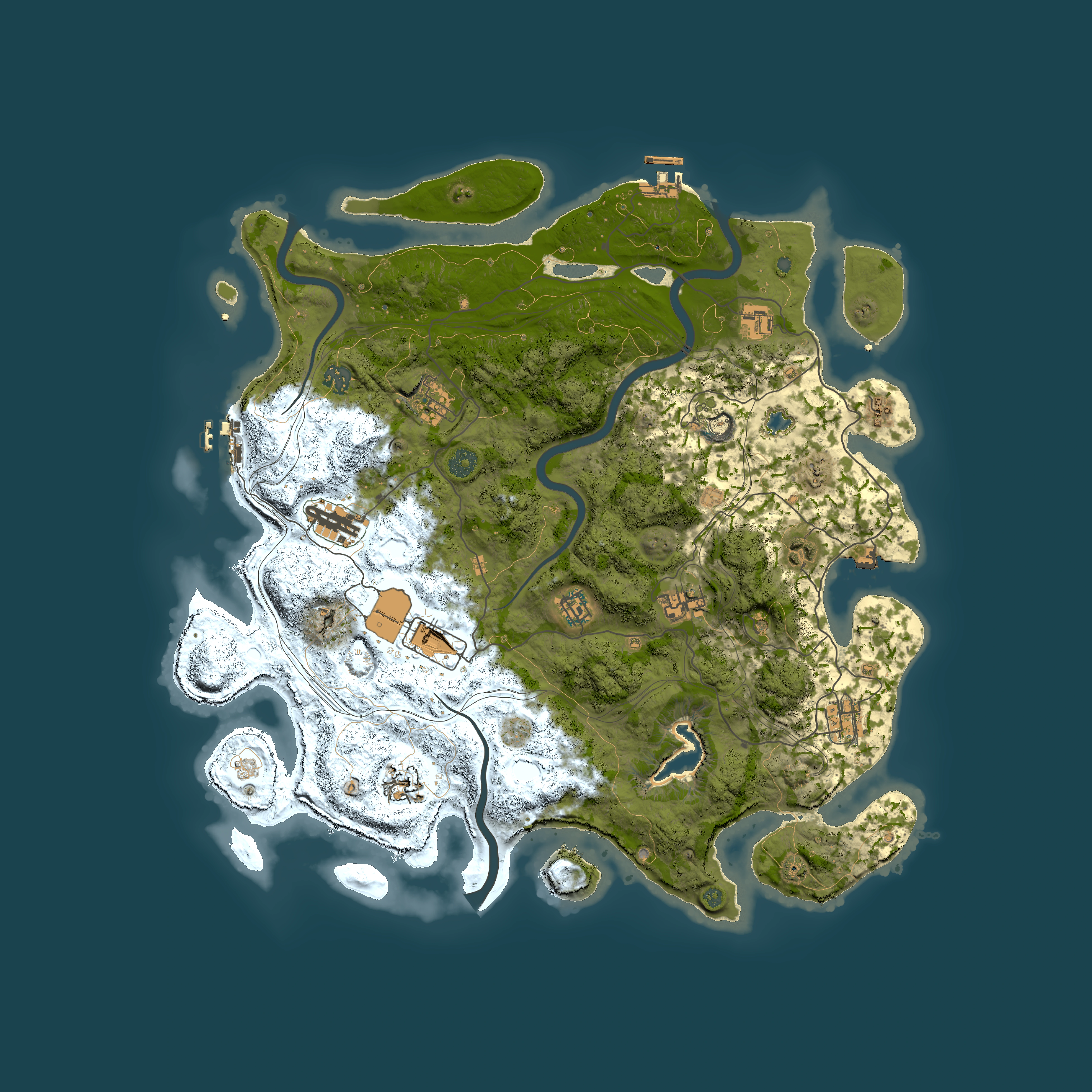 Full top-down render of Rust map seed 726048427, 4450x4450m