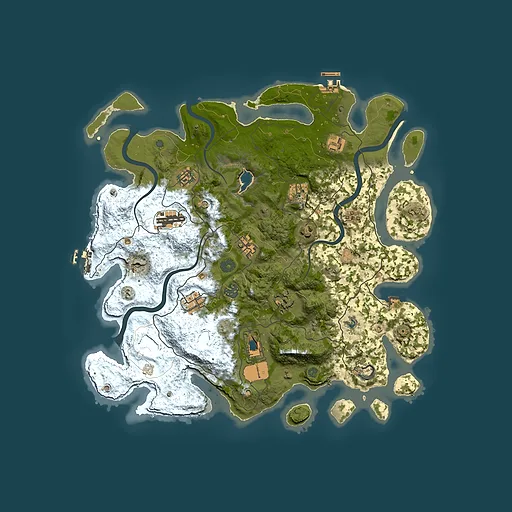 Rust map seed 1377975529, 4150x4150m top-down preview