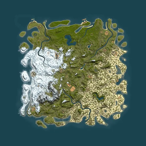 Rust map seed 1922949666, 5850x5850m top-down preview