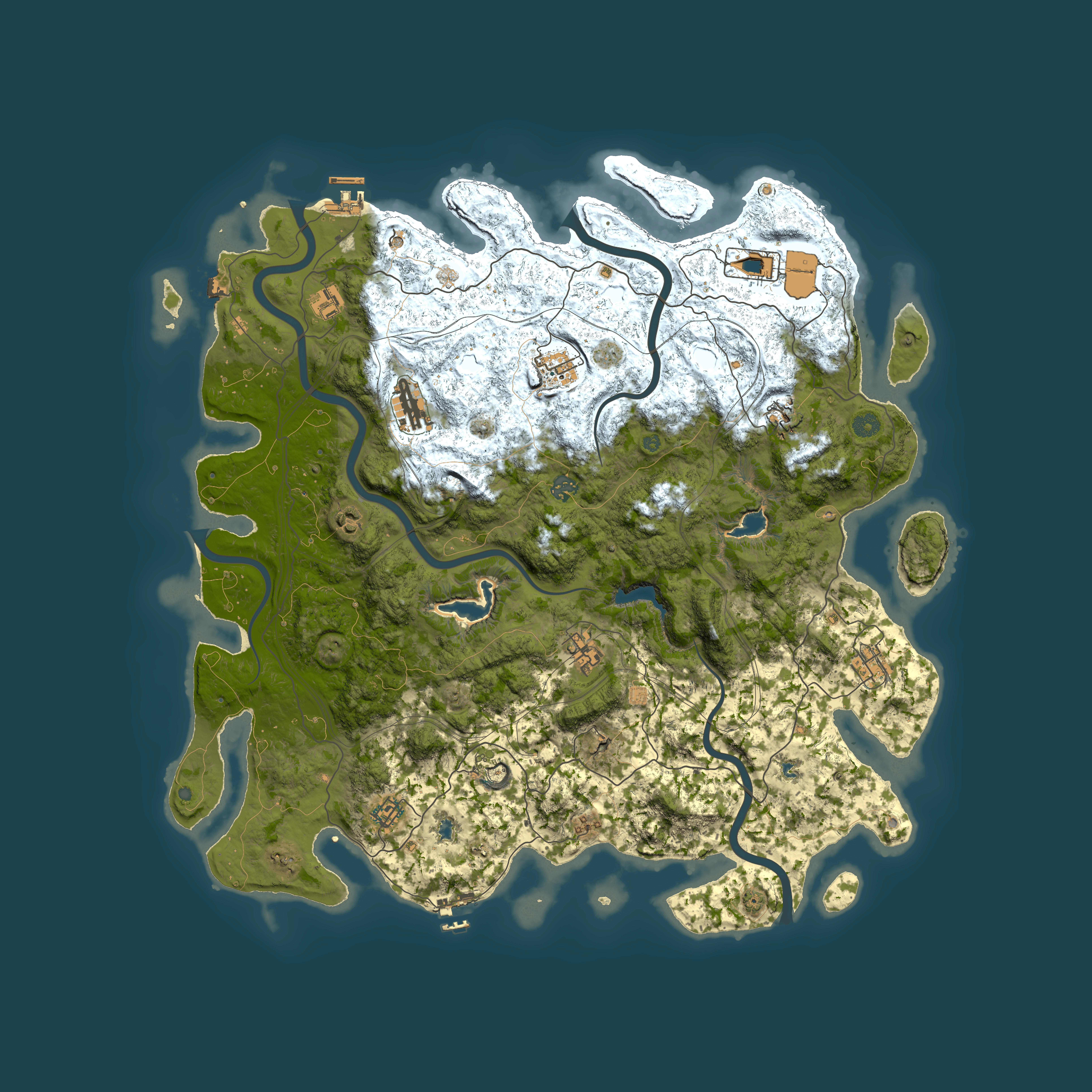 Full top-down render of Rust map seed 940937170, 4950x4950m