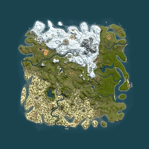 Rust map seed 1185356398, 5200x5200m top-down preview