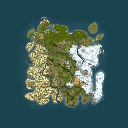 Rust map seed 1389769914, 3800x3800m top-down preview