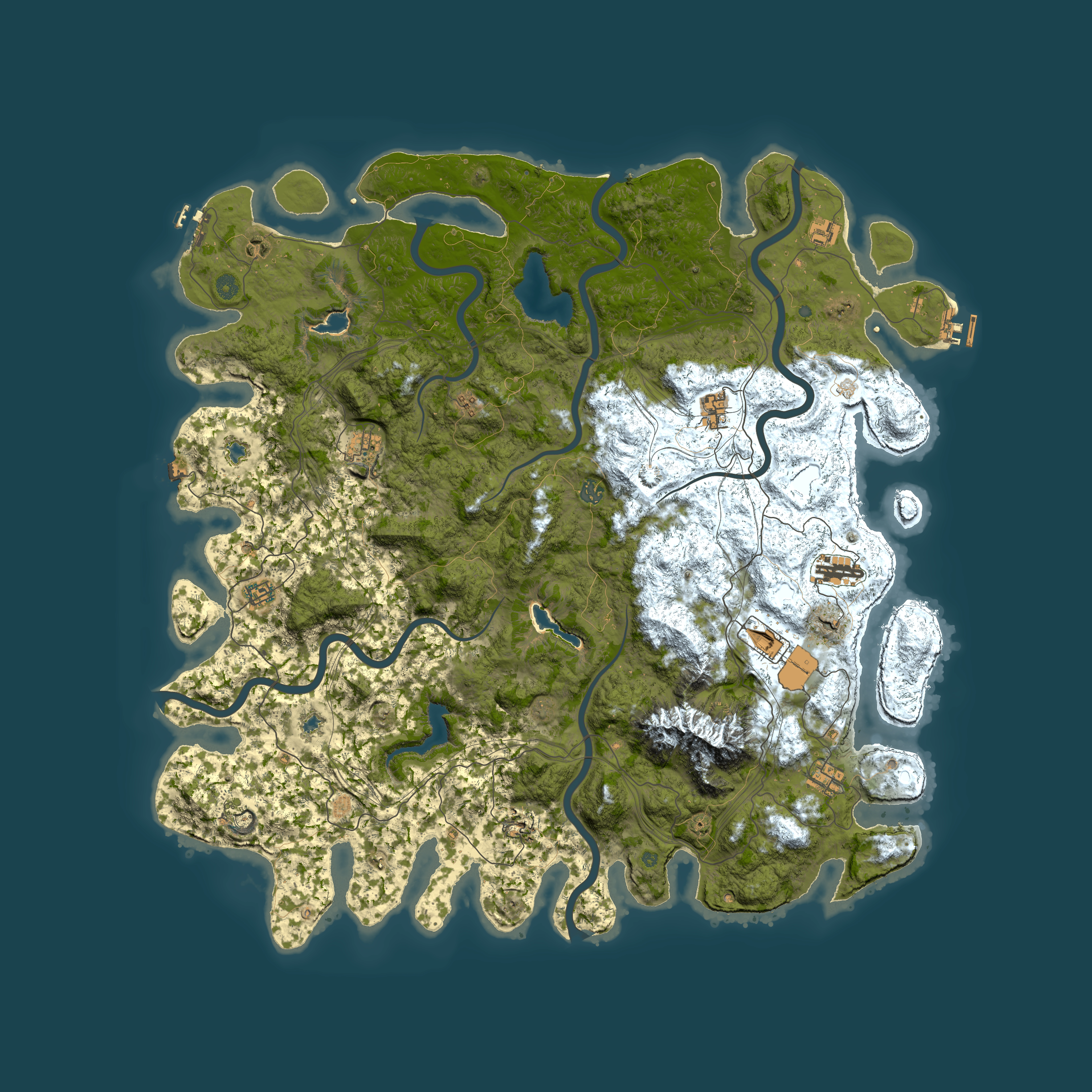 Full top-down render of Rust map seed 940998134, 5450x5450m