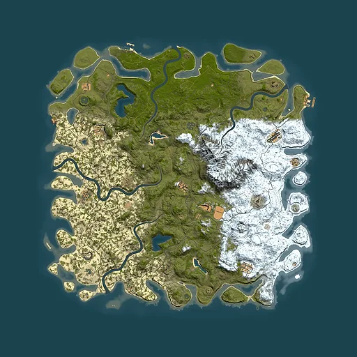 Rust map seed 1615454781, 5700x5700m top-down preview