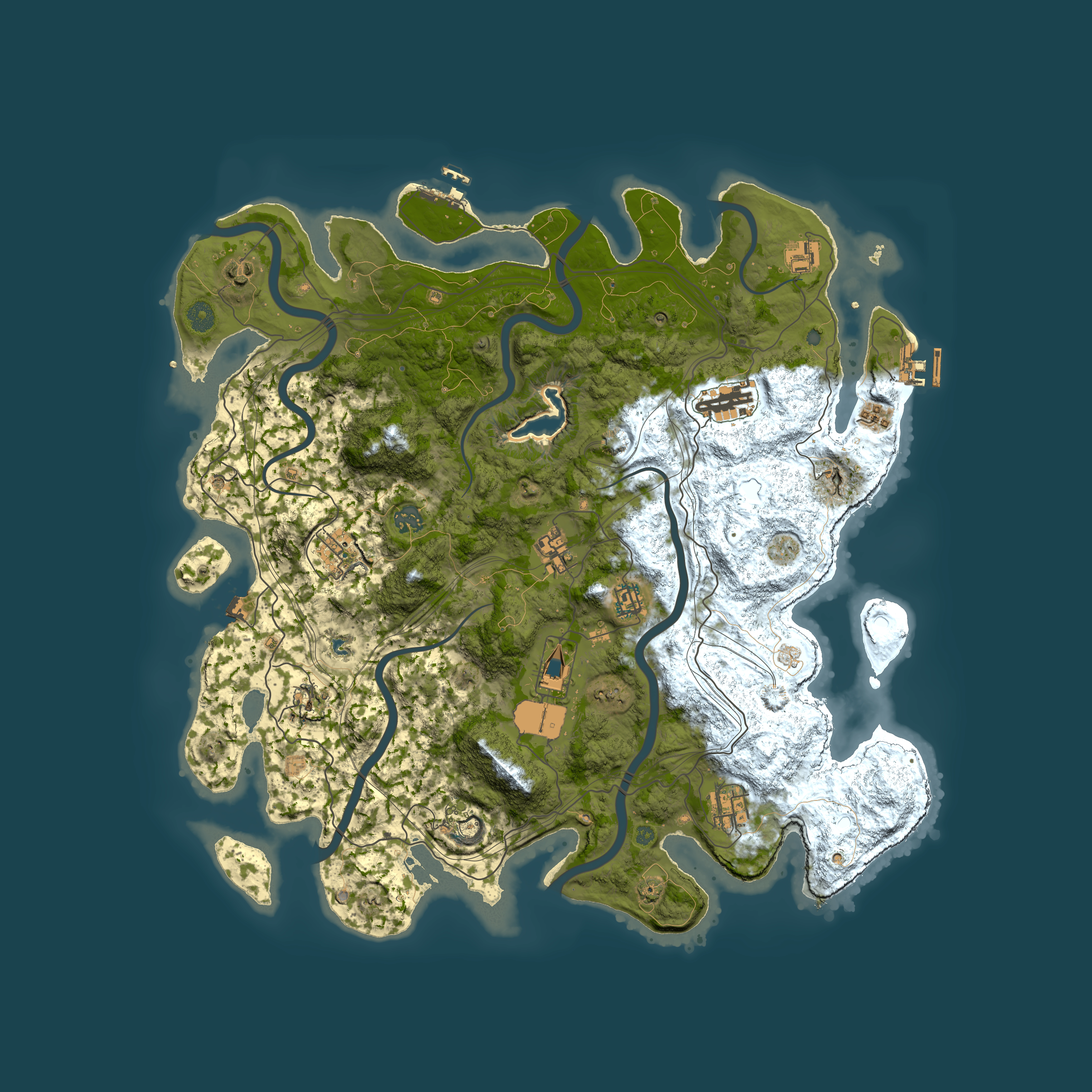 Full top-down render of Rust map seed 708839903, 4450x4450m