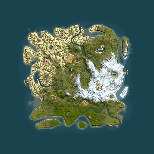 Rust map seed 989039858, 4150x4150m top-down preview