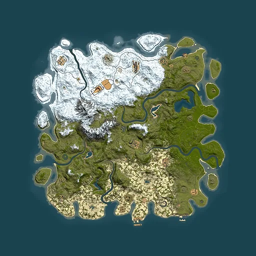 Rust map seed 998049801, 5300x5300m top-down preview