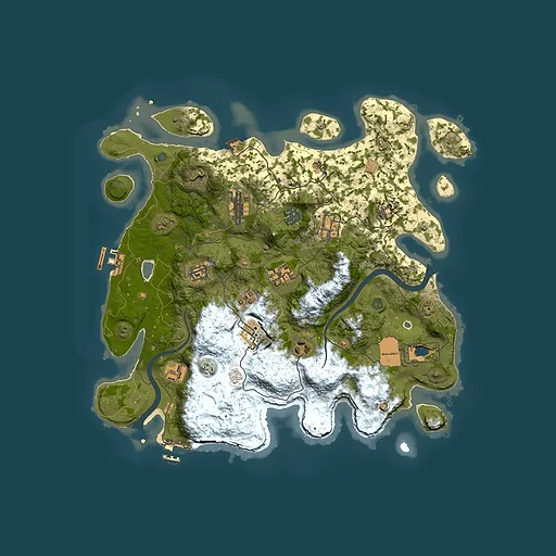 Rust map seed 970860708, 3750x3750m top-down preview
