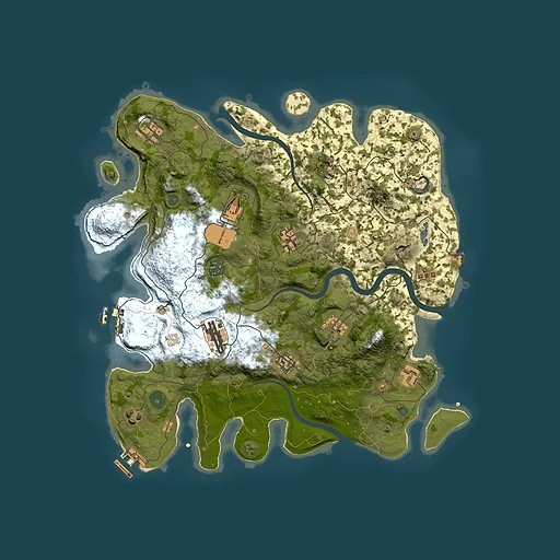 Rust map seed 1341135829, 3800x3800m top-down preview
