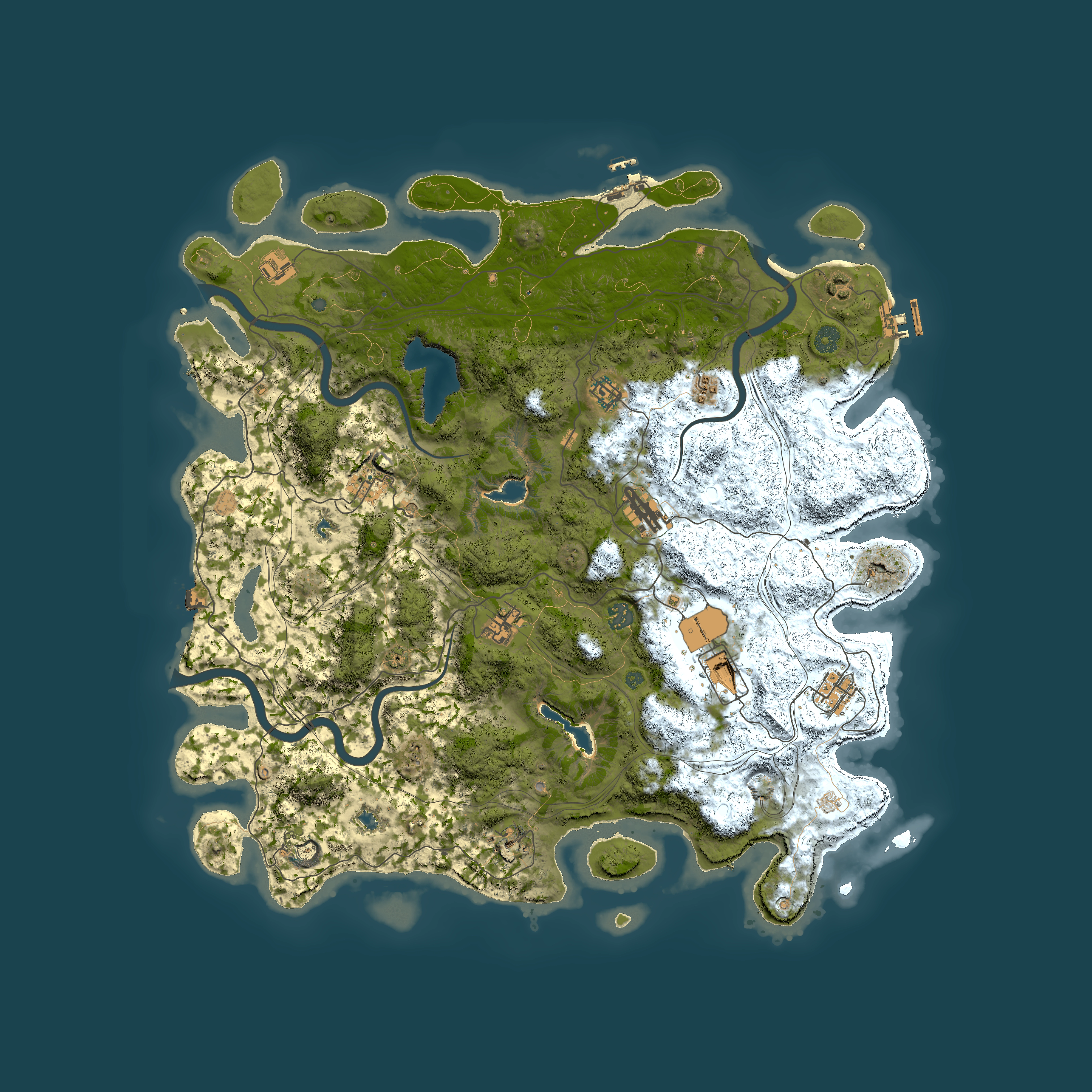Full top-down render of Rust map seed 661211377, 4800x4800m