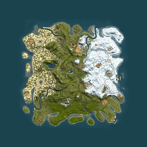 Rust map seed 44825748, 4500x4500m top-down preview