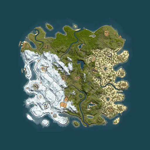 Rust map seed 205214249, 4650x4650m top-down preview