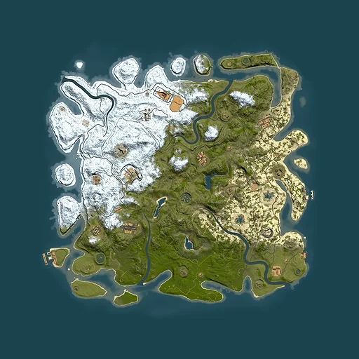 Rust map seed 43578798, 4900x4900m top-down preview
