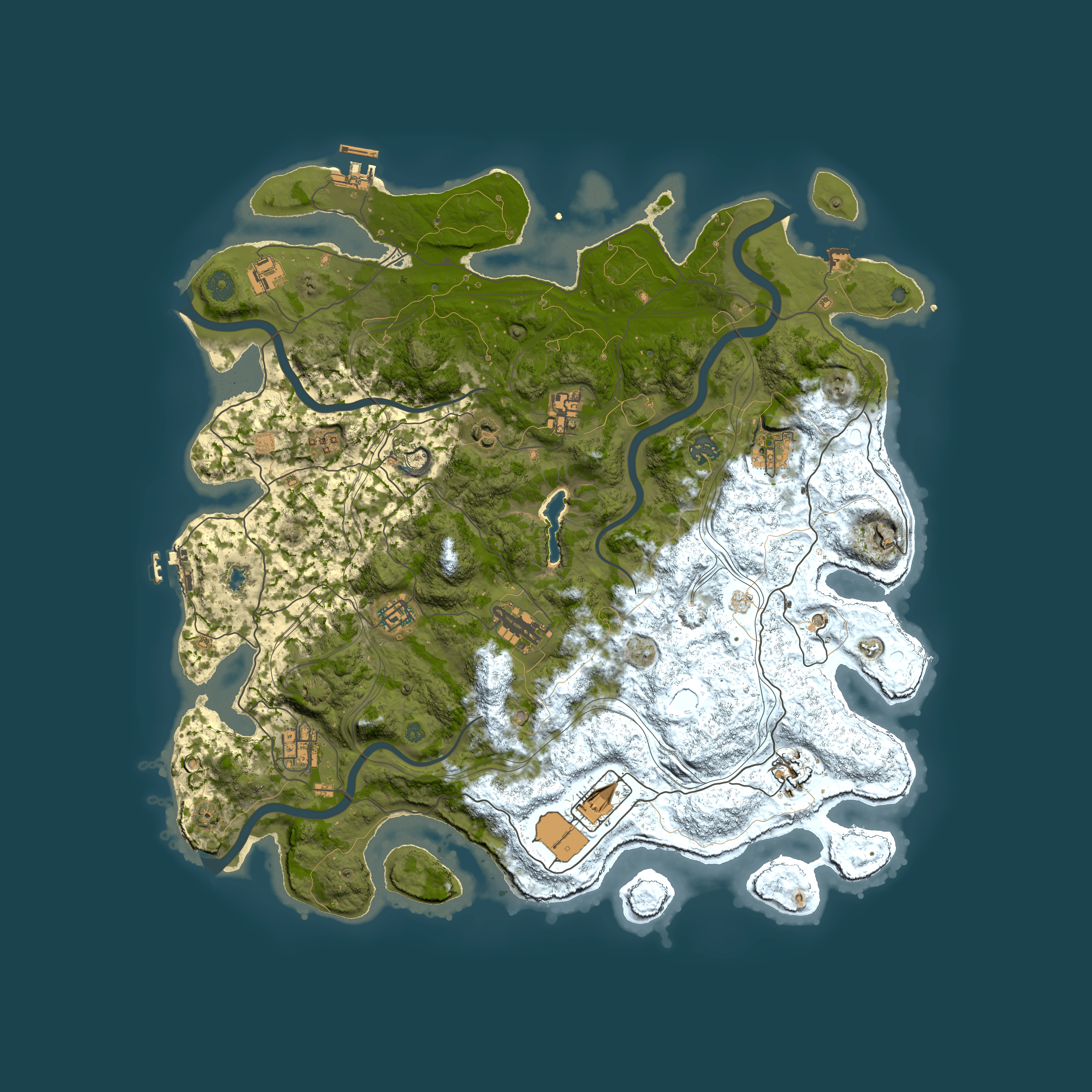 Full top-down render of Rust map seed 342658653, 4450x4450m