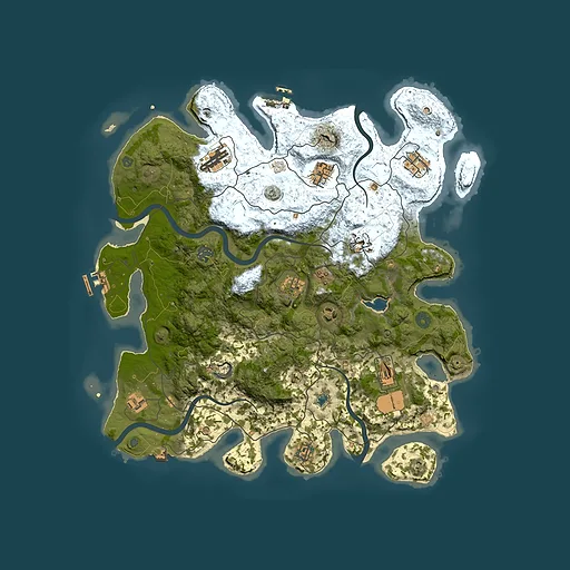 Rust map seed 2037372127, 4200x4200m top-down preview