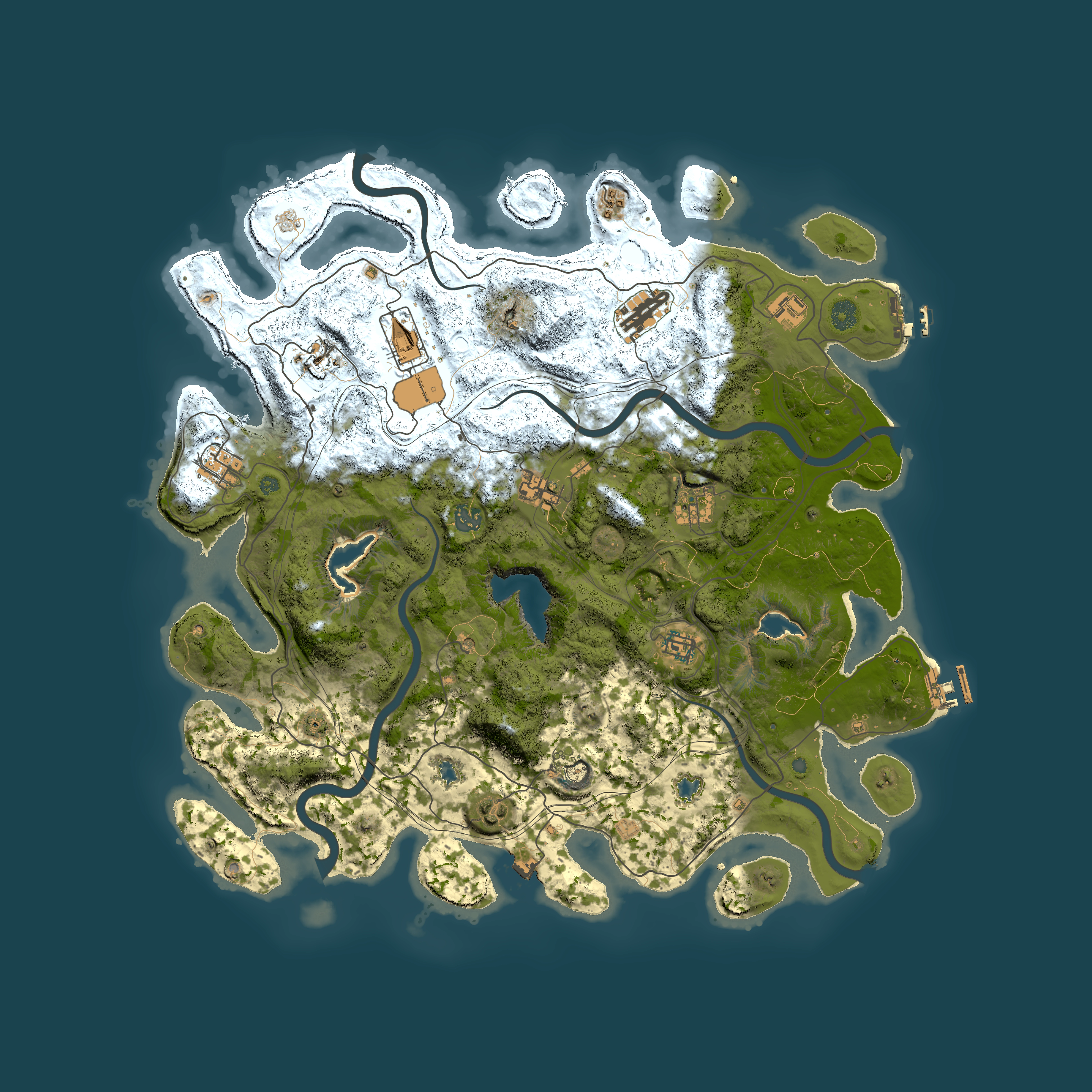 Full top-down render of Rust map seed 1880230184, 4500x4500m