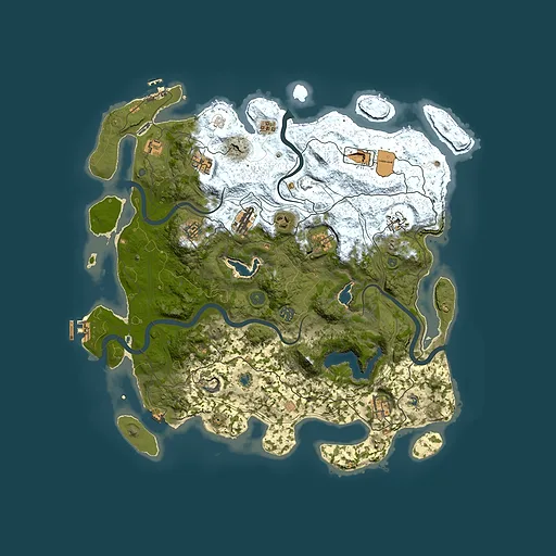 Rust map seed 1176629976, 4500x4500m top-down preview
