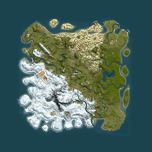 Rust map seed 34674831, 5400x5400m top-down preview