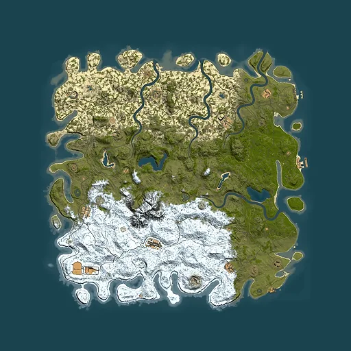 Rust map seed 805493181, 5800x5800m top-down preview
