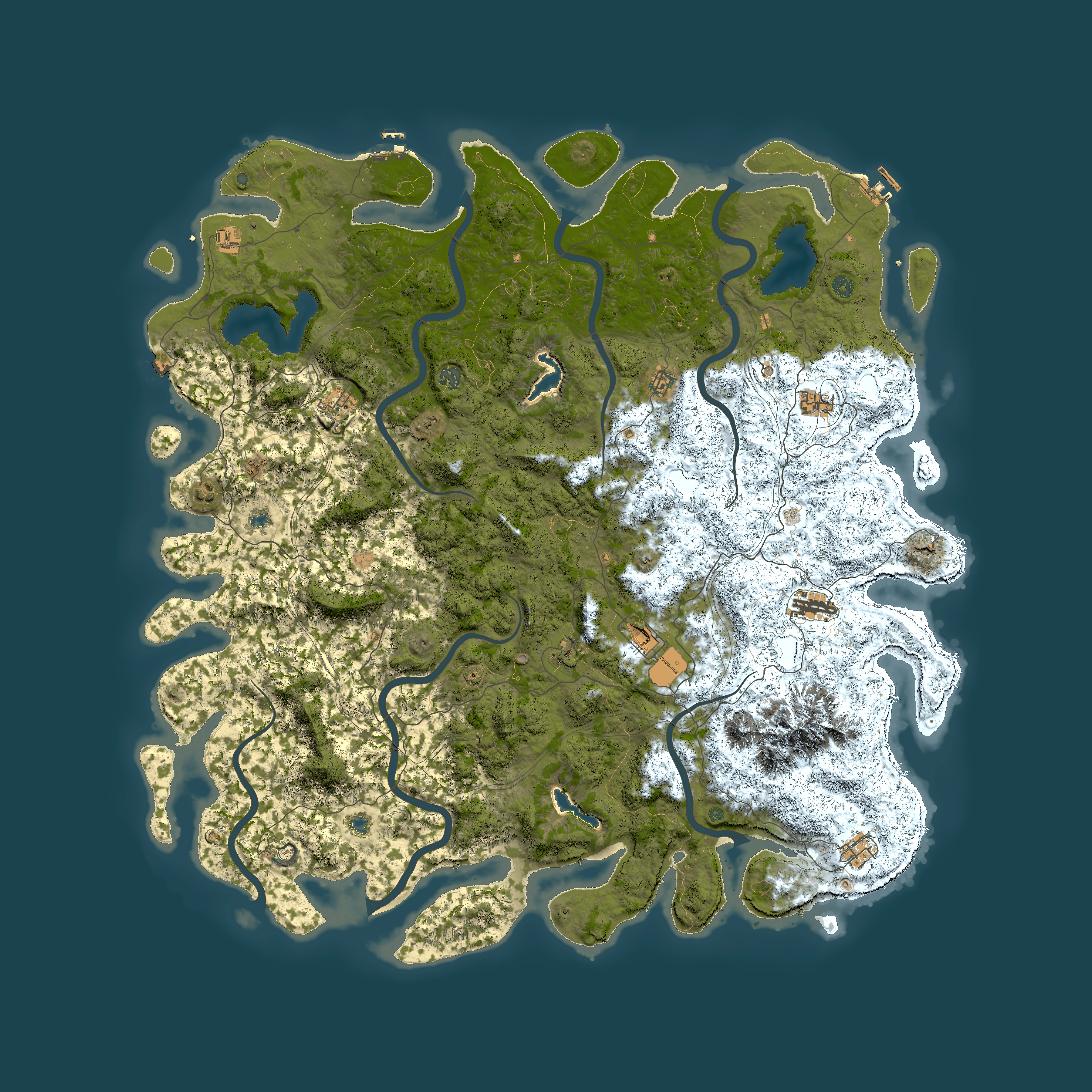 Full top-down render of Rust map seed 906345433, 5950x5950m