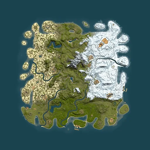 Rust map seed 1058725976, 5300x5300m top-down preview