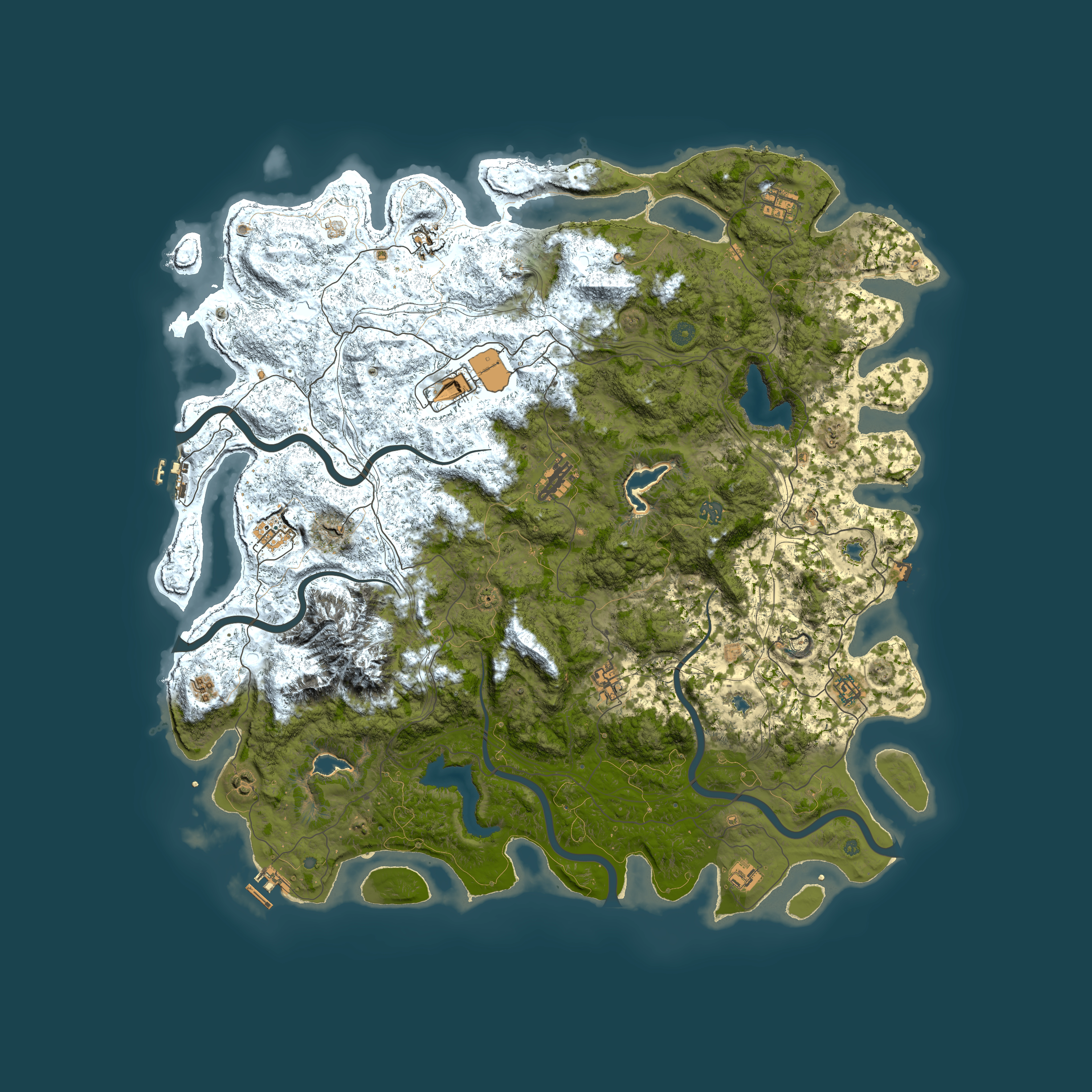 Full top-down render of Rust map seed 47700419, 5450x5450m