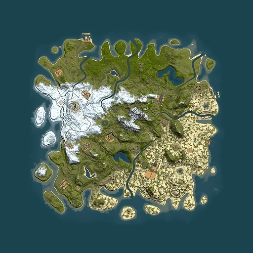 Rust map seed 926024880, 5000x5000m top-down preview