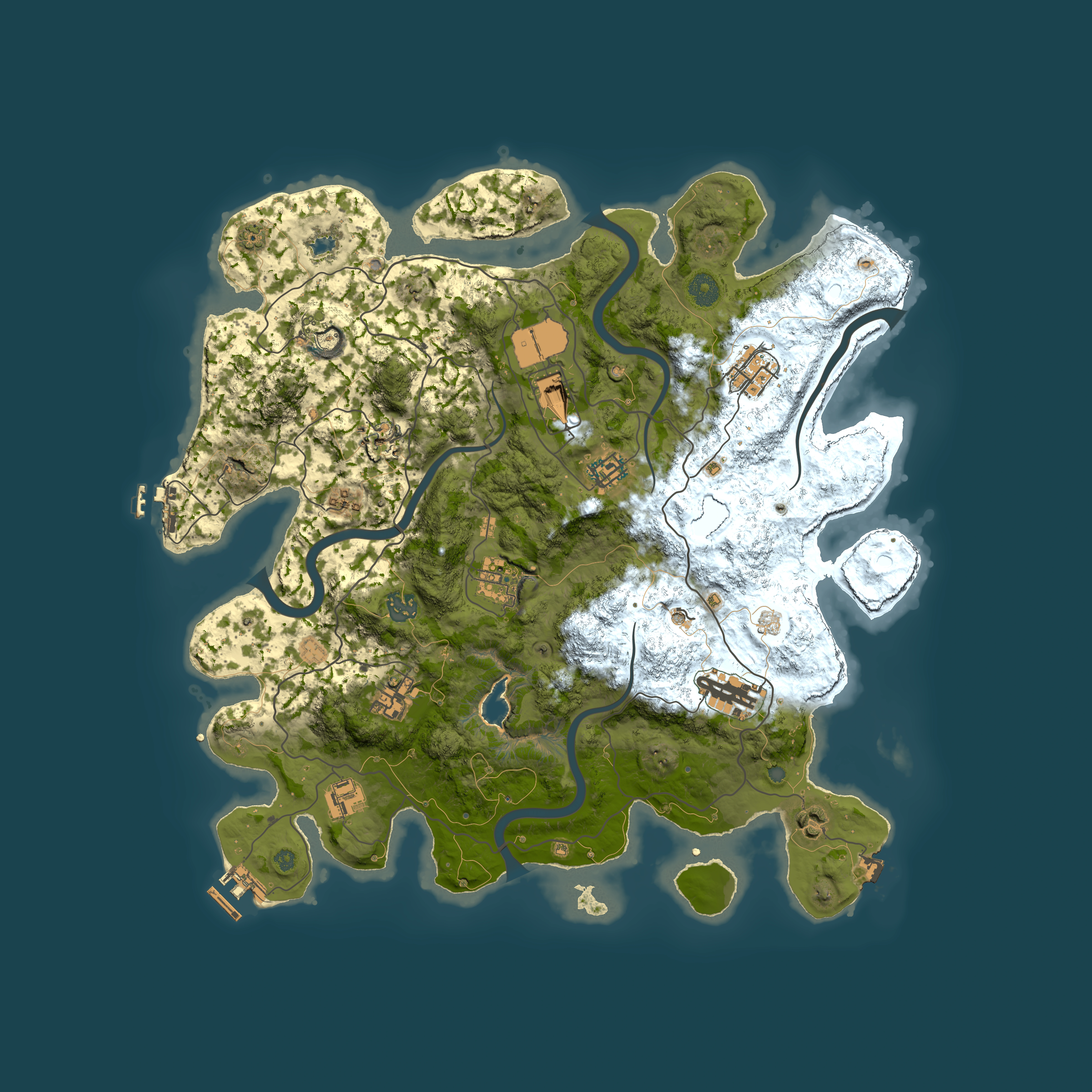 Full top-down render of Rust map seed 334486565, 4050x4050m
