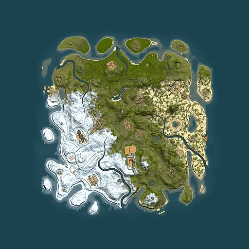Rust map seed 1290580868, 4350x4350m top-down preview