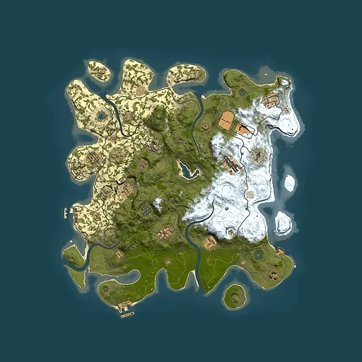 Rust map seed 615462471, 4100x4100m top-down preview