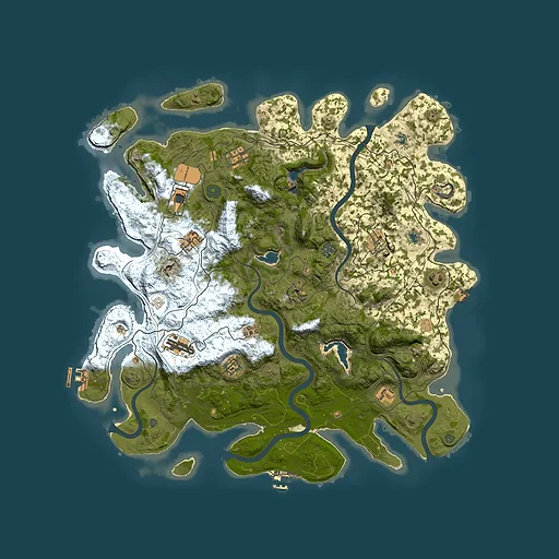 Rust map seed 1094726707, 4500x4500m top-down preview
