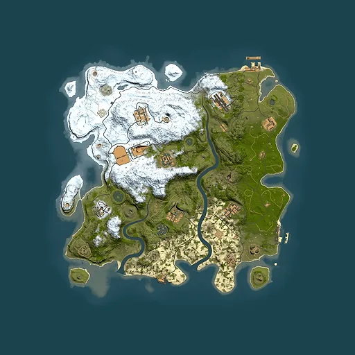 Rust map seed 453603215, 3850x3850m top-down preview