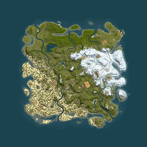 Rust map seed 1674116802, 4750x4750m top-down preview