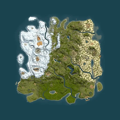 Rust map seed 1238627977, 4750x4750m top-down preview