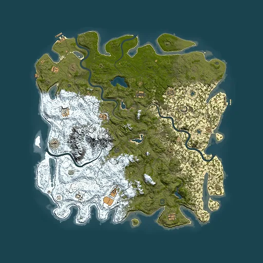 Rust map seed 1734373233, 5700x5700m top-down preview