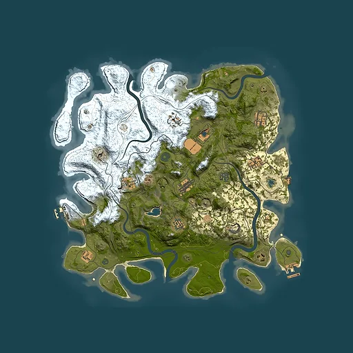 Rust map seed 1978072975, 4300x4300m top-down preview
