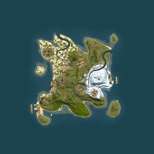 Rust map seed 621965513, 2500x2500m top-down preview