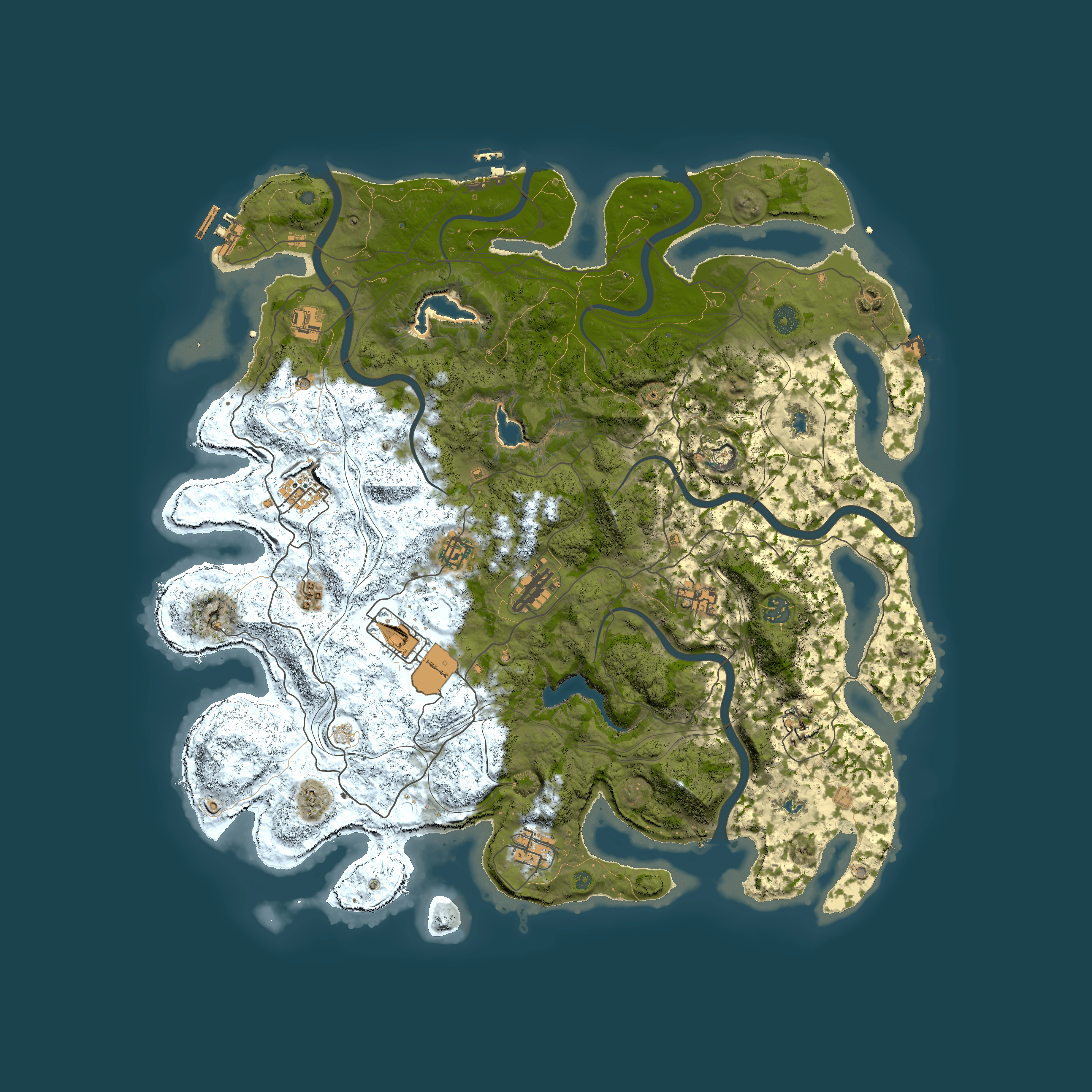 Full top-down render of Rust map seed 1837961489, 4700x4700m