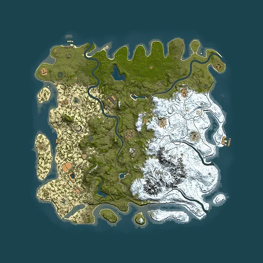 Rust map seed 465303917, 5350x5350m top-down preview