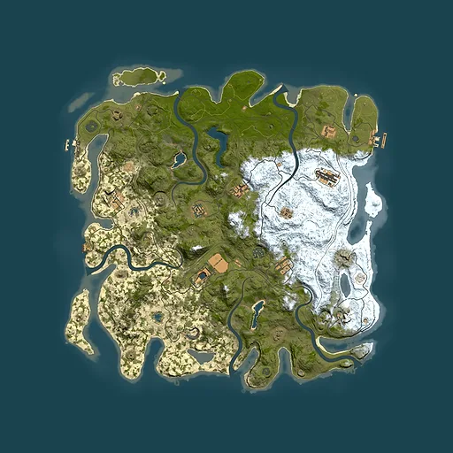 Rust map seed 2062695932, 4700x4700m top-down preview