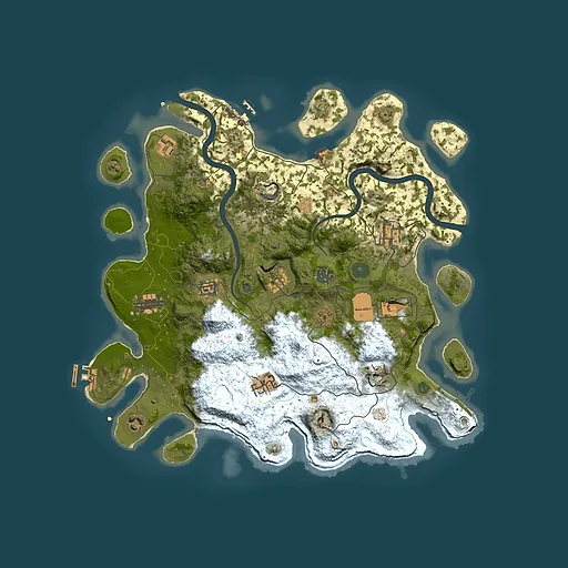 Rust map seed 1657625776, 3950x3950m top-down preview