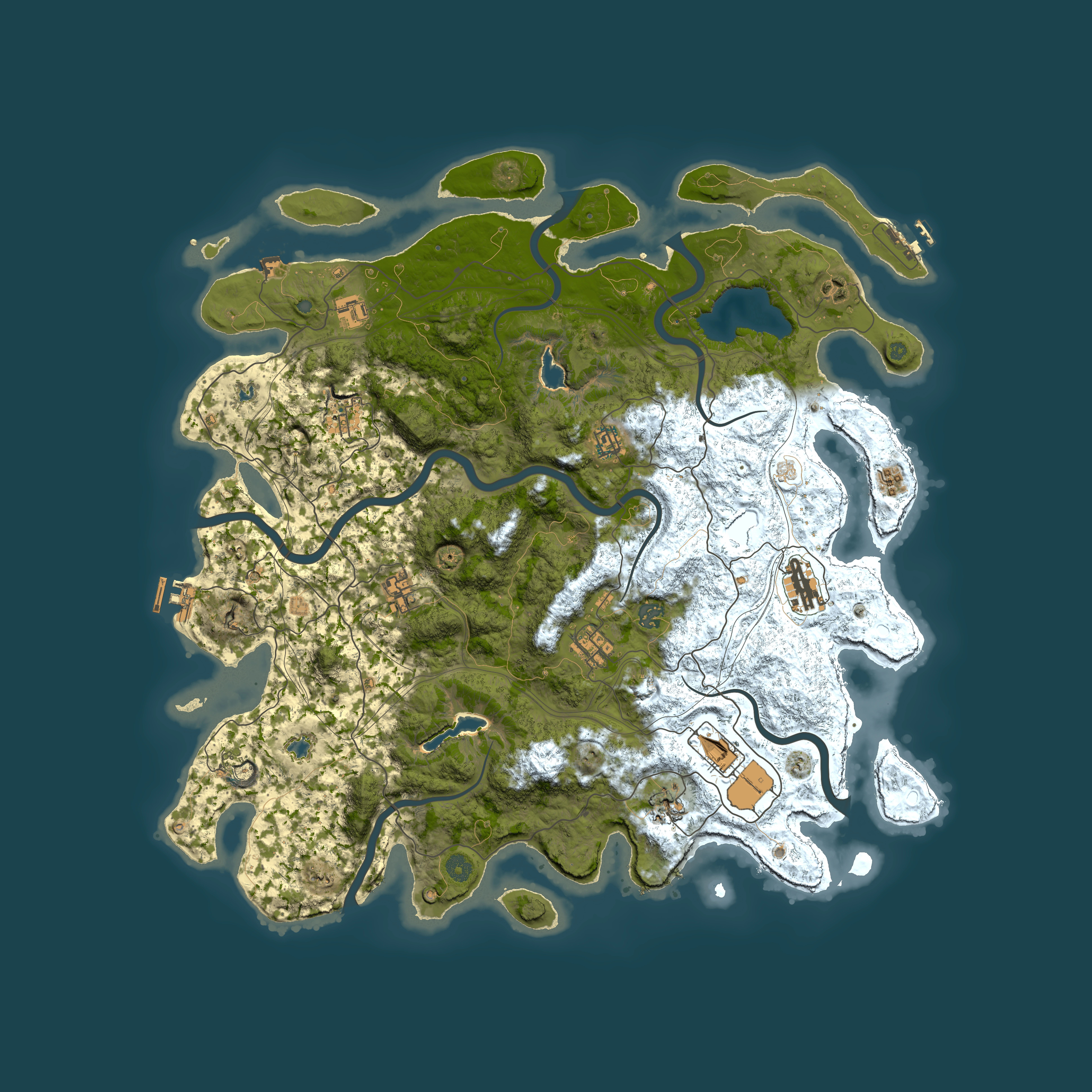 Full top-down render of Rust map seed 1912502642, 4850x4850m