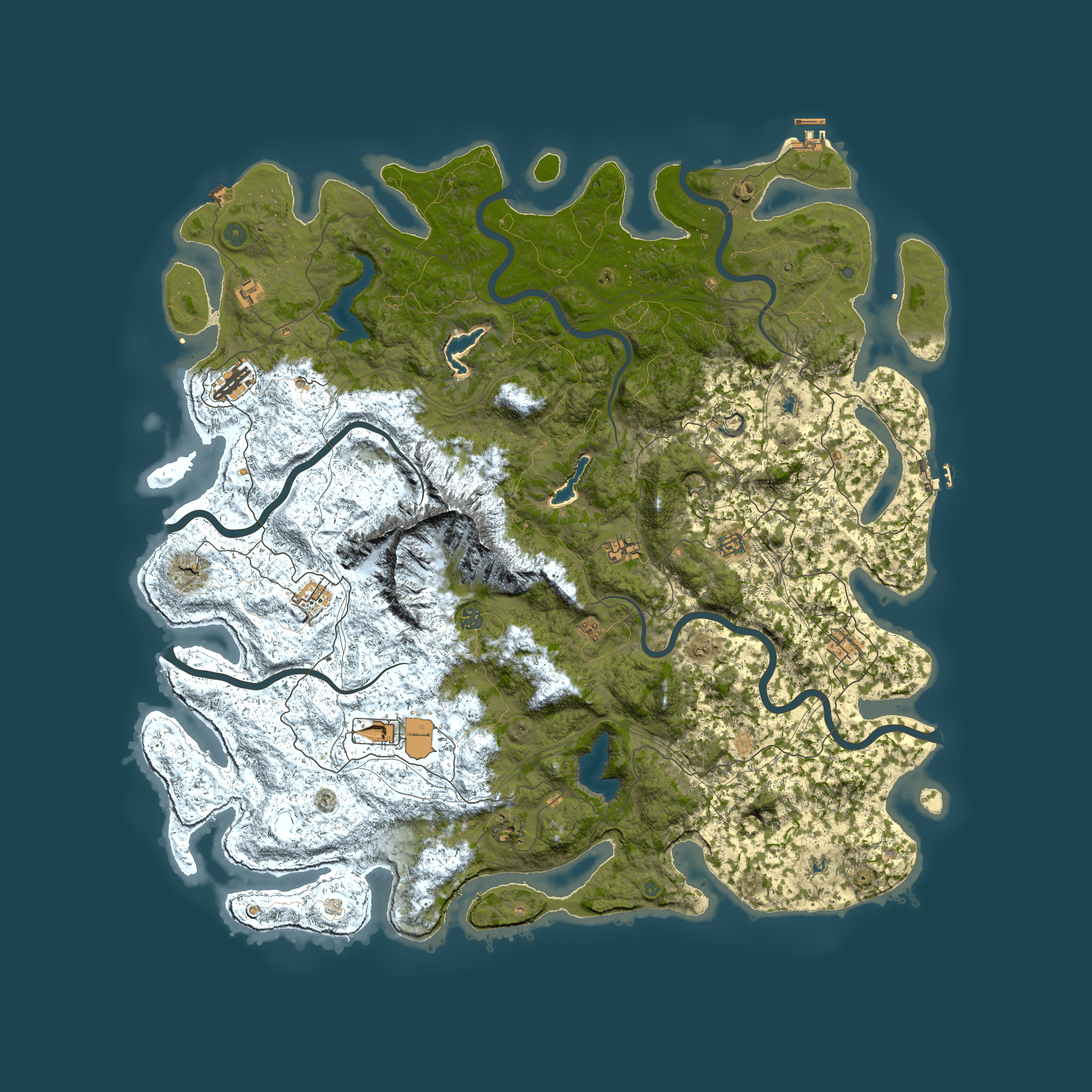 Full top-down render of Rust map seed 1034058853, 5800x5800m