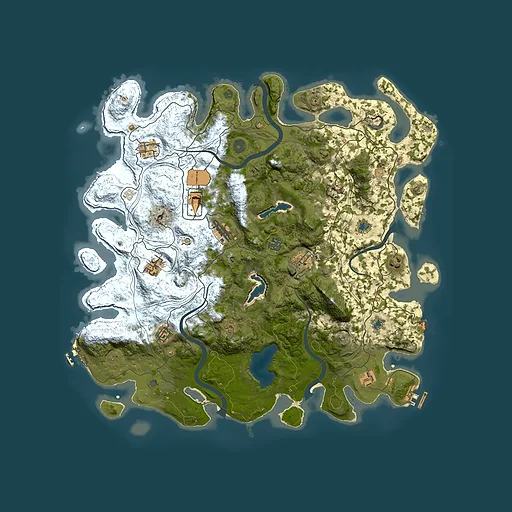 Rust map seed 1406827725, 4550x4550m top-down preview